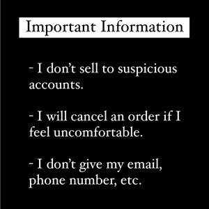 ⭐️Important ⭐️